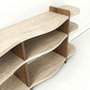 Hanah Home Flusso - Travertino, Walnut